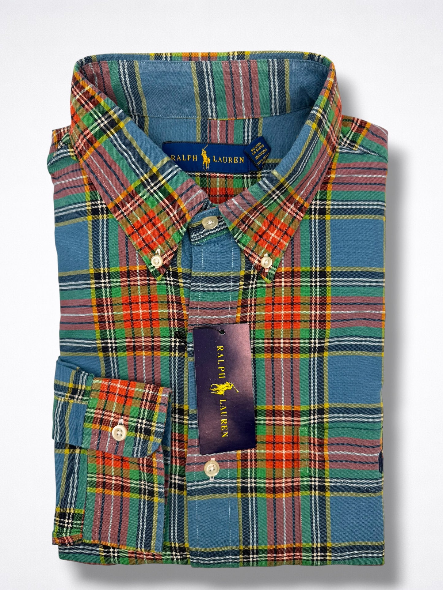 Camisa Polo Ralph Lauren Classic Fit Manga Larga Talla L