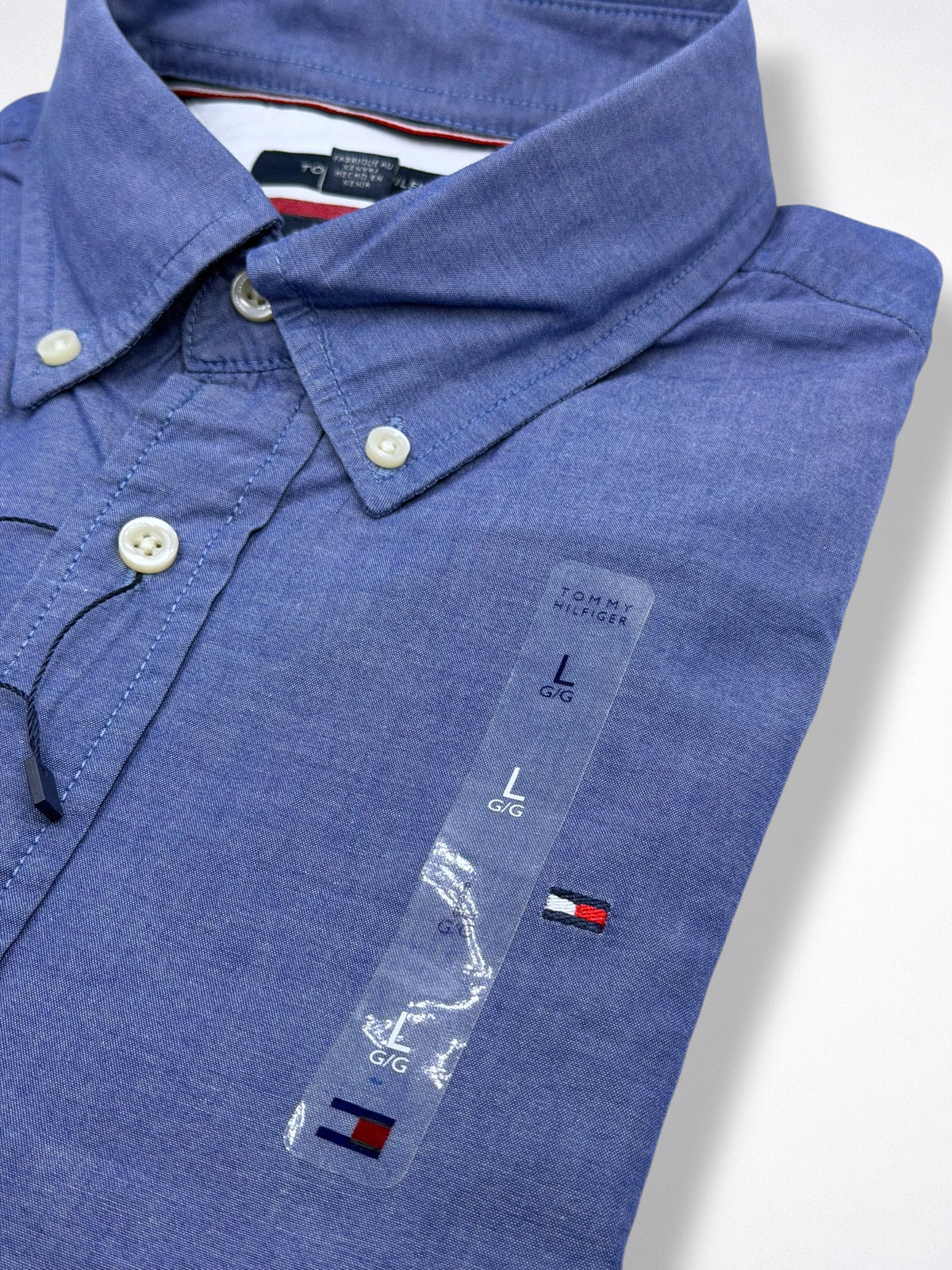 Camisa Tommy Hilfiger Classic Fit Manga Larga Talla L