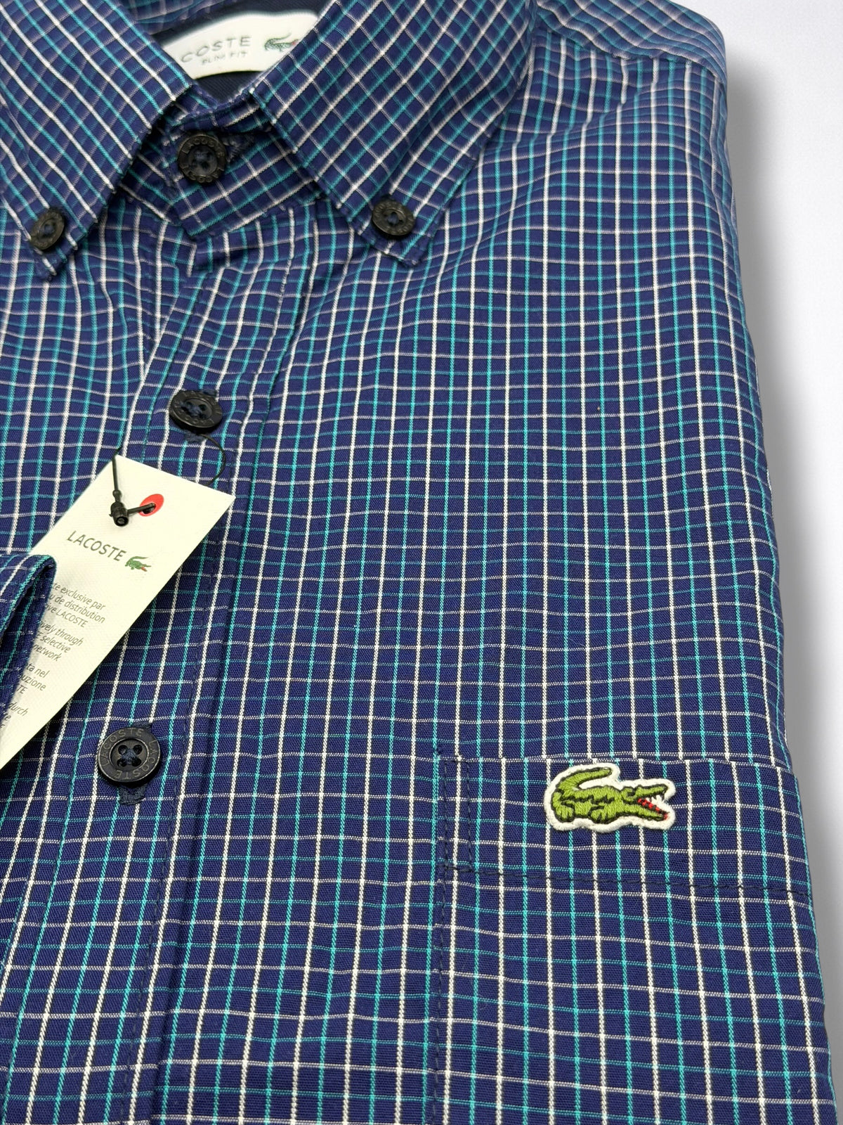 Camisa Lacoste Slim Fit  Manga Larga Talla S