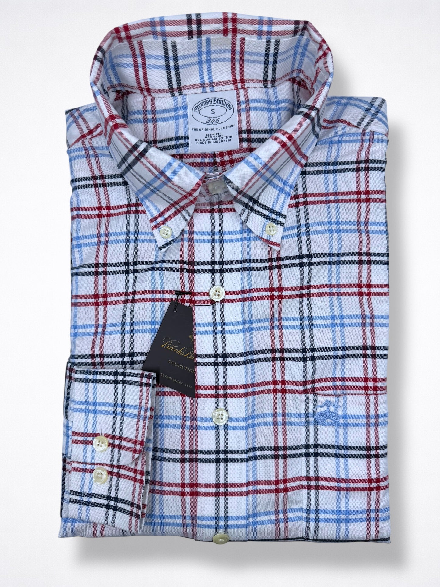 Camisa Brooks Brothers Slim Fit Manga Larga Talla S