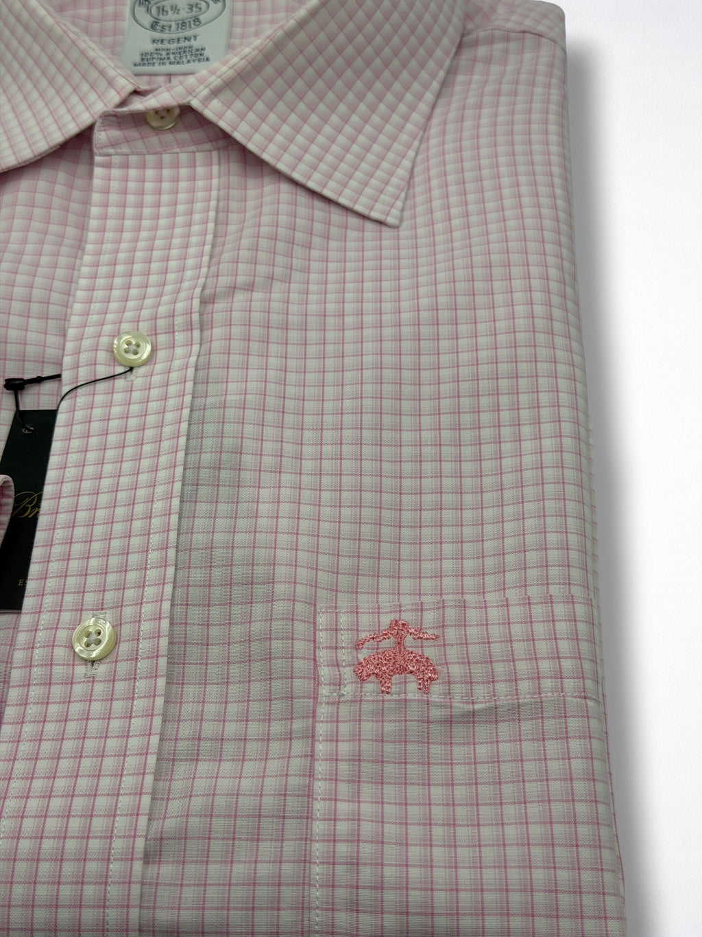 Camisa Brooks Brothers Classic Fit Manga Larga Talla L