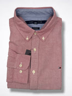 Camisa Tommy Hilfiger Custom Fit manga larga talla L