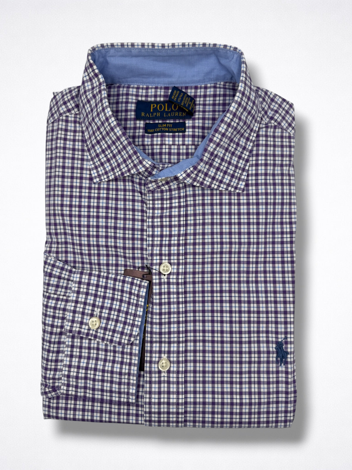Camisa Polo Ralph Lauren Slim Fit manga larga talla M