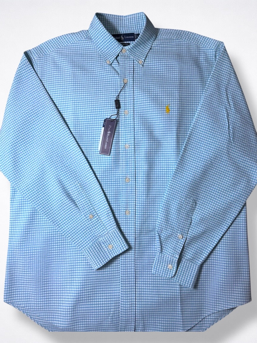 Camisa Polo Ralph Lauren Classic Fit Manga Larga Talla L