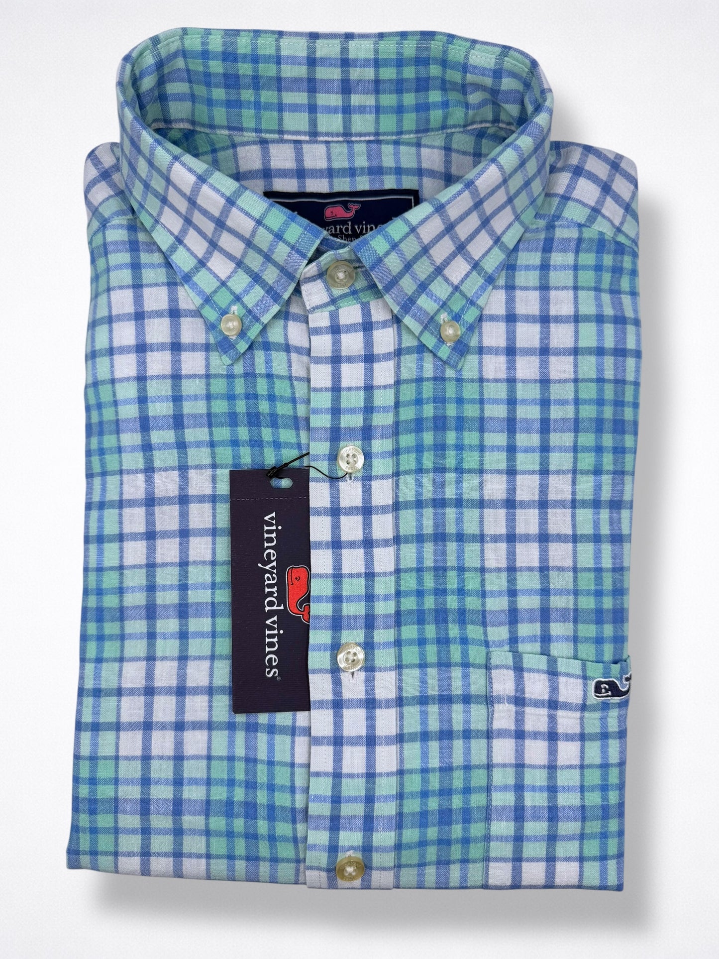 Camisa Vineyard Vines Classic Fit Manga Corta Talla M
