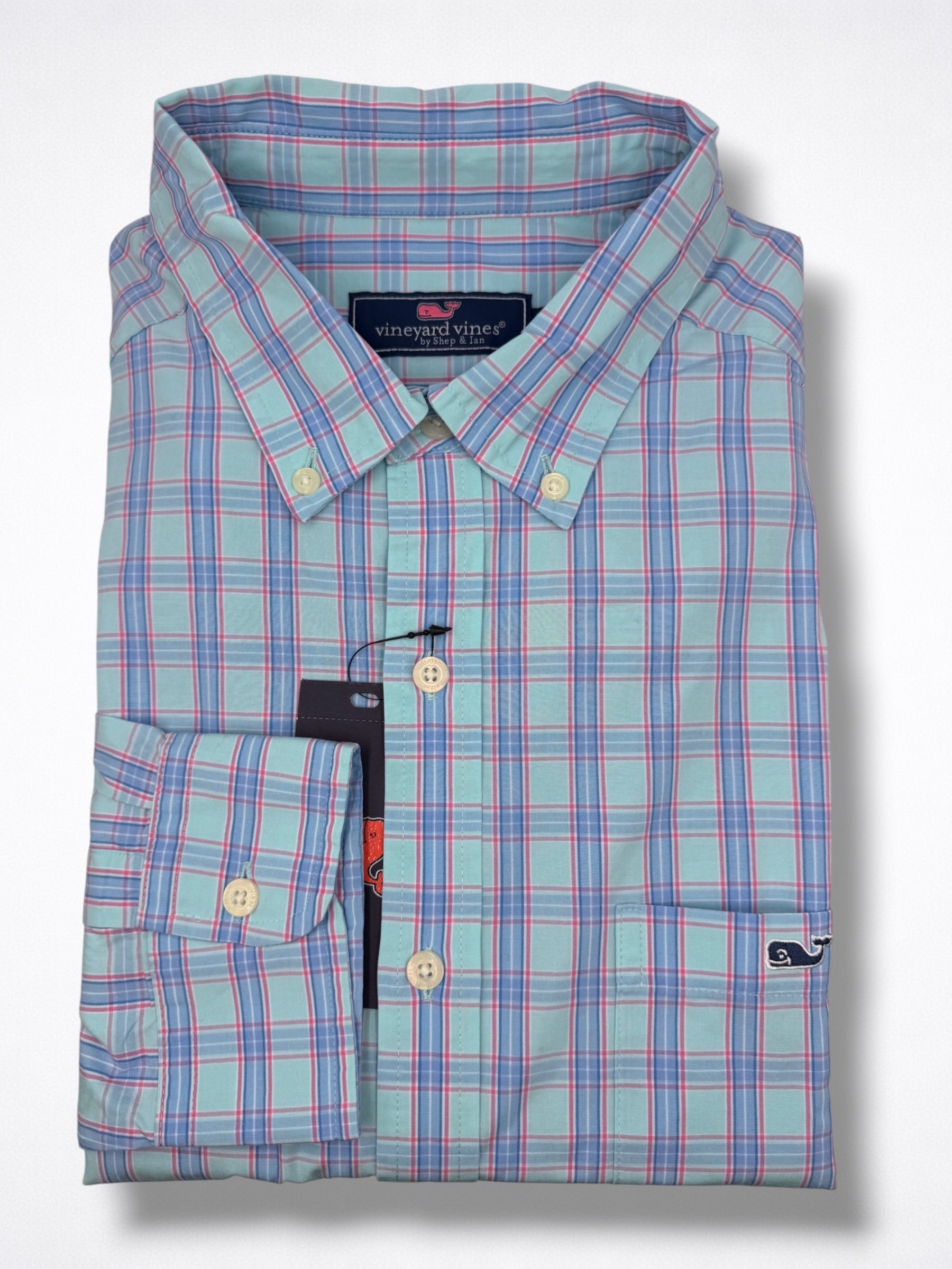 Camisa Vineyard Vines Classic Fit manga larga talla L
