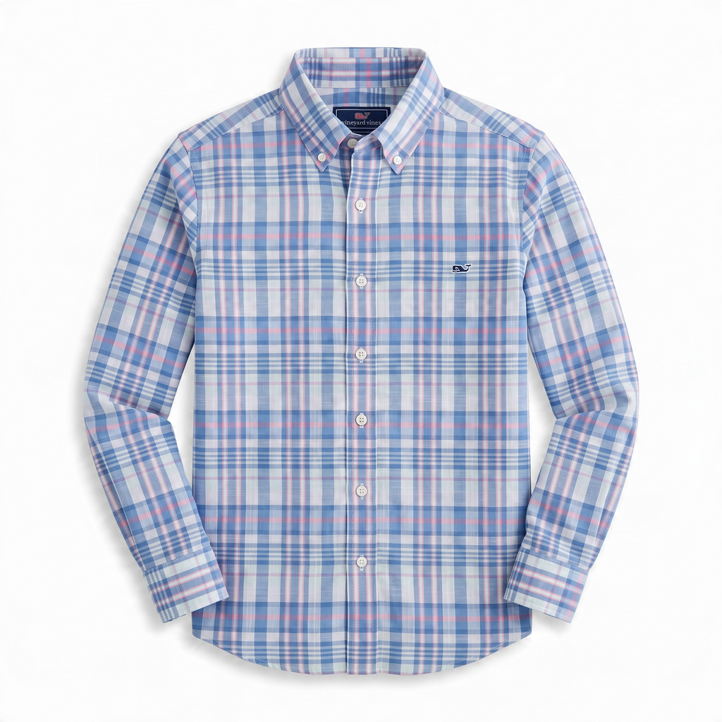 Camisa Vineyard Vines Slim Fit manga larga talla M
