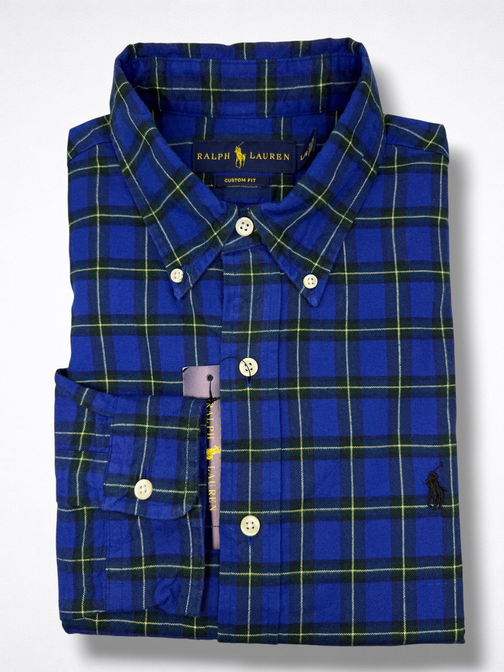 Camisa Polo Ralph Lauren Custom Fit Manga Larga Talla L