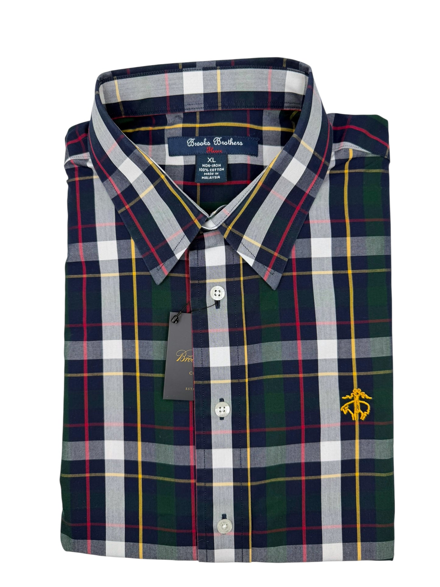 Camisa Brooks Brothers Custom Fit Manga Larga Talla S
