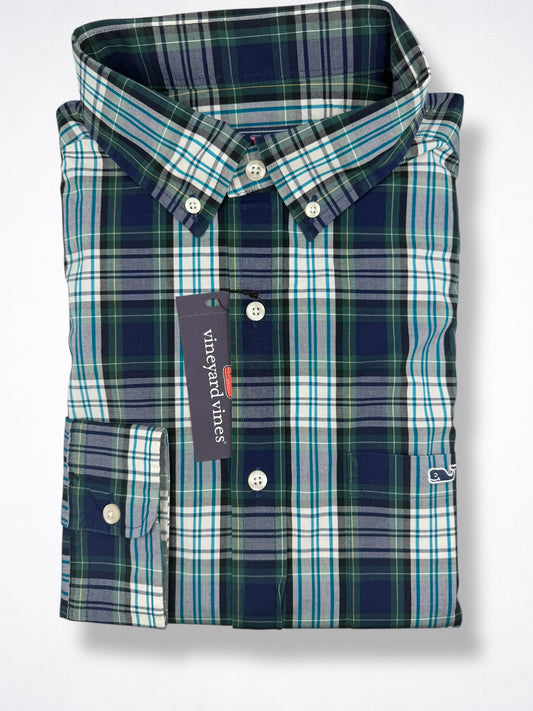 Camisa Vineyard Vines Classic Fit Manga Larga Talla M