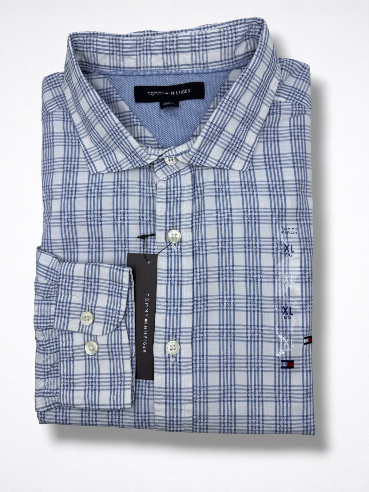 Camisa Tommy Hilfiger Classic Fit manga larga talla XL