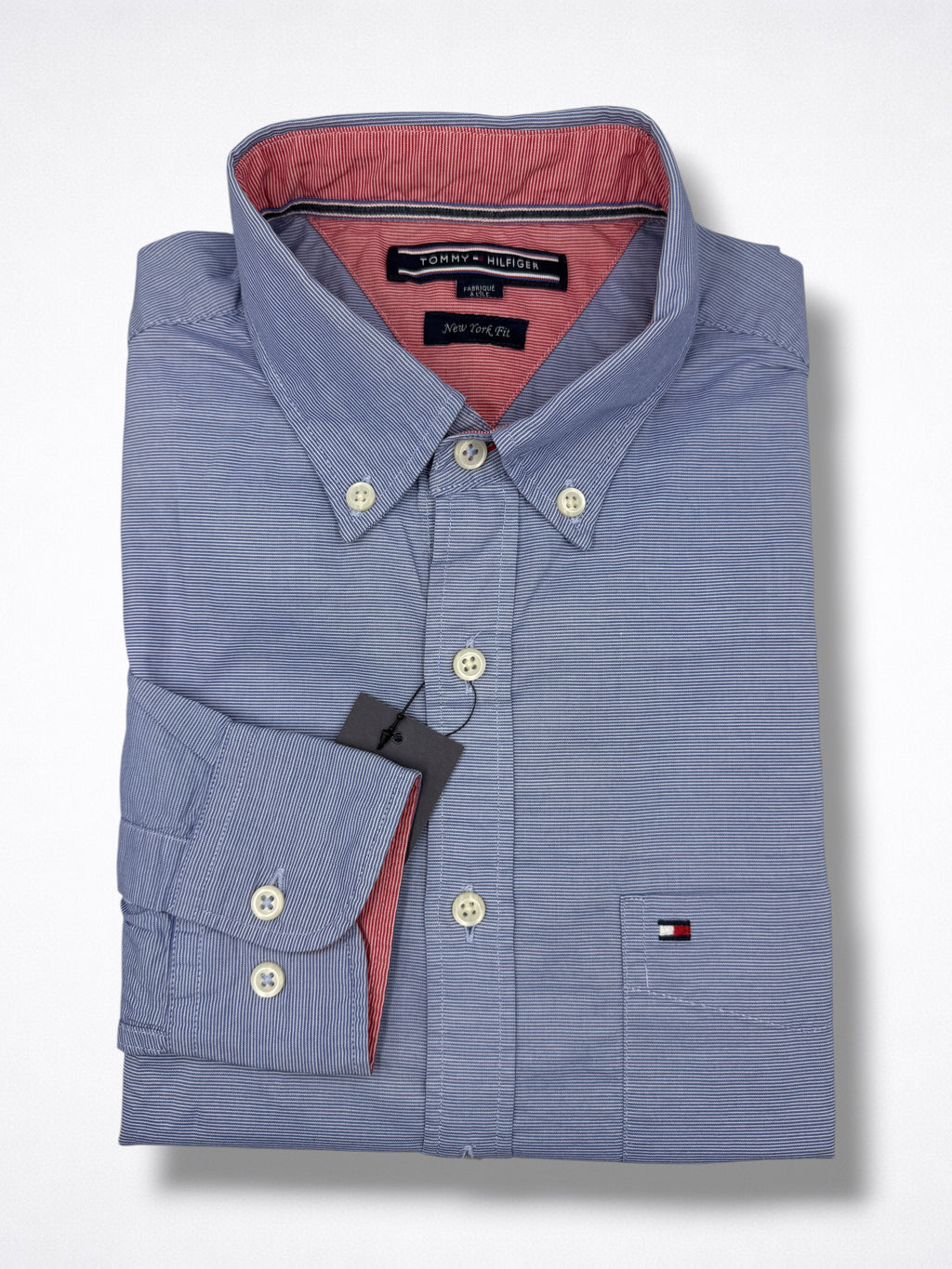 Camisa Tommy Hilfiger Classic Fit manga larga talla S