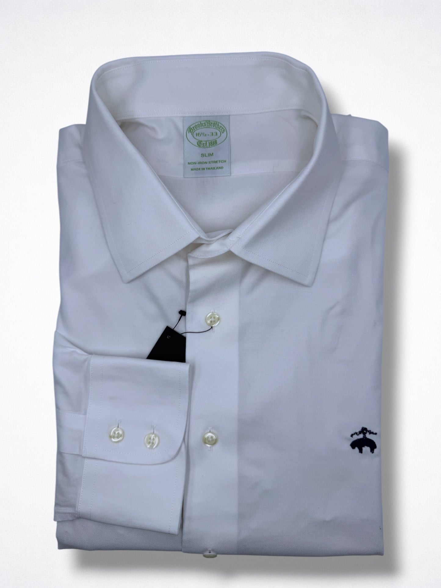 Camisa Brooks Brothers Slim Fit Manga Larga Talla M