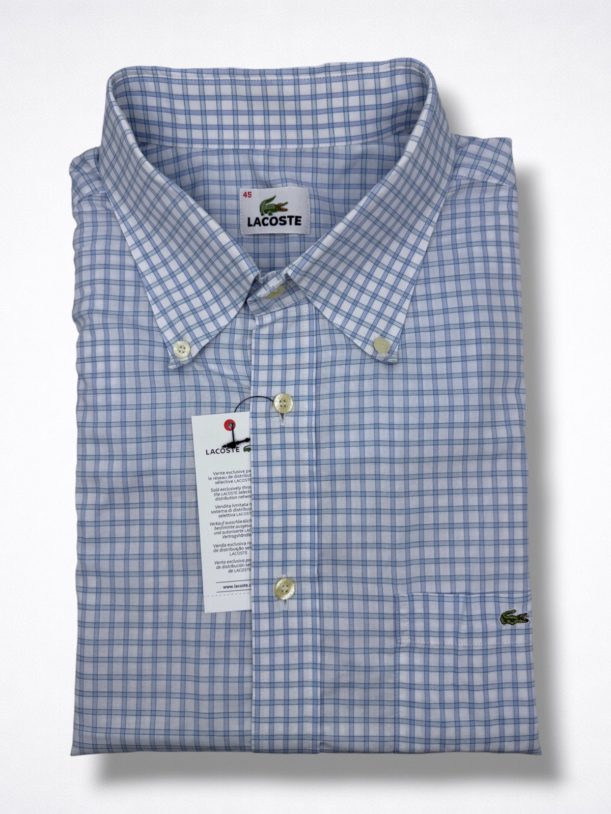 Camisa Lacoste Classic Fit manga corta talla XL