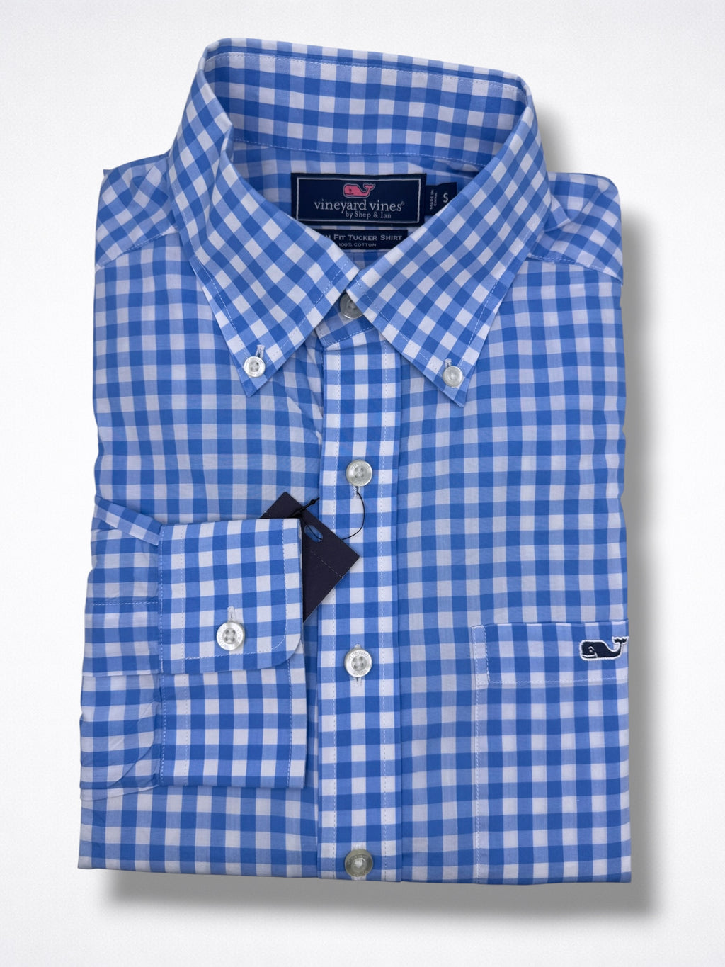Camisa Vineyard Vines Slim Fit manga larga talla S
