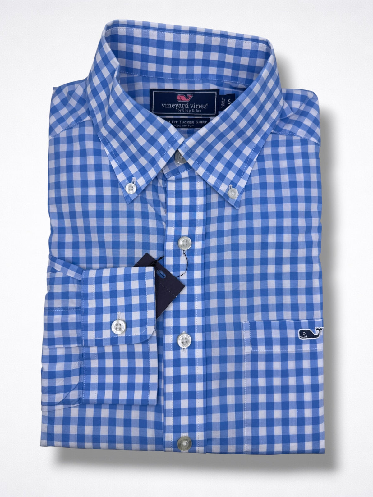Camisa Vineyard Vines Slim Fit manga larga talla S