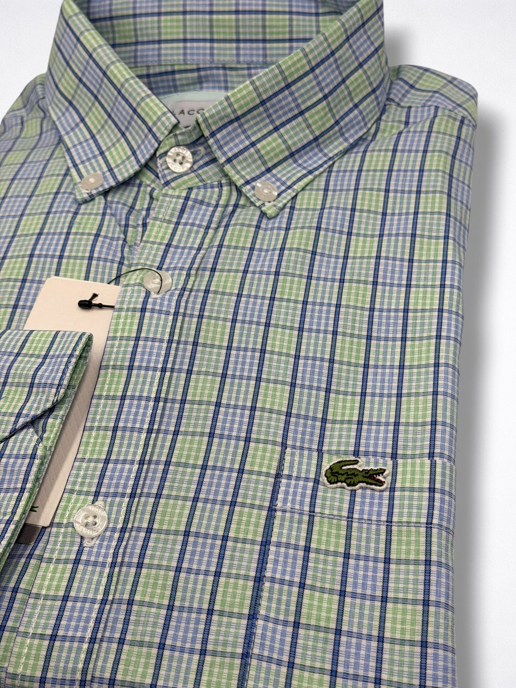 Camisa Lacoste Slim Fit Manga Larga Talla XL