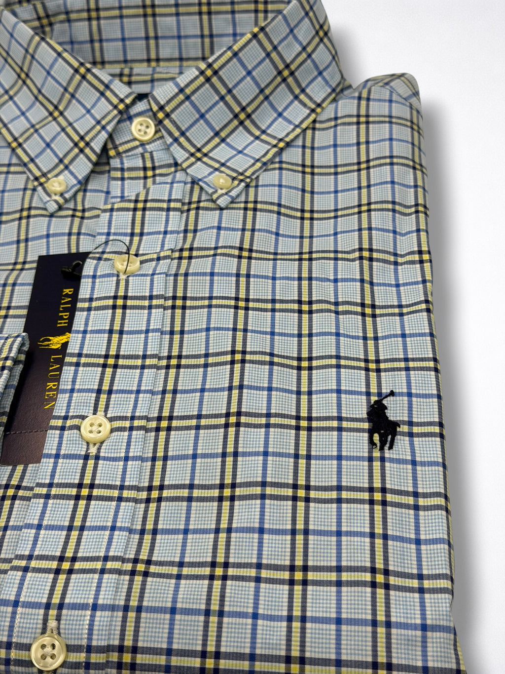Camisa Polo Ralph Lauren Slim Fit Manga Larga Talla S