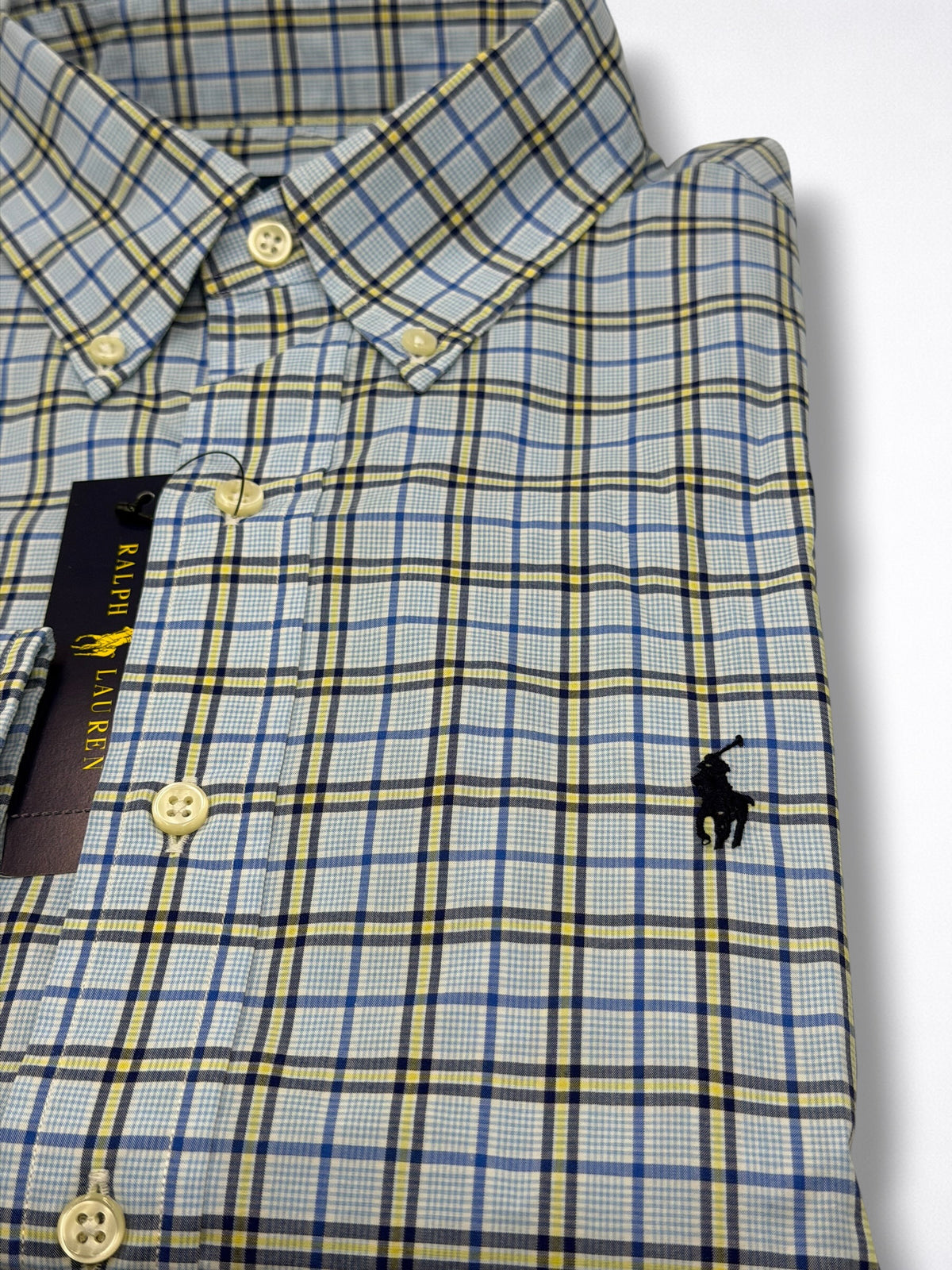 Camisa Polo Ralph Lauren Slim Fit Manga Larga Talla S