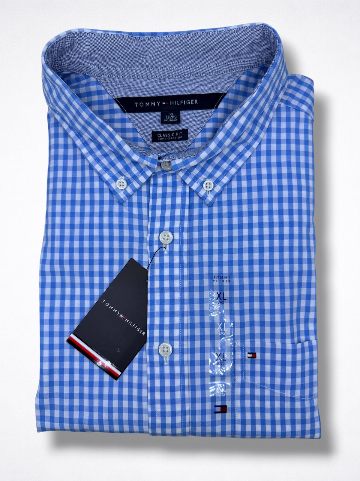 Camisa Tommy Hilfiger Classic Fit Manga Corta Talla XL