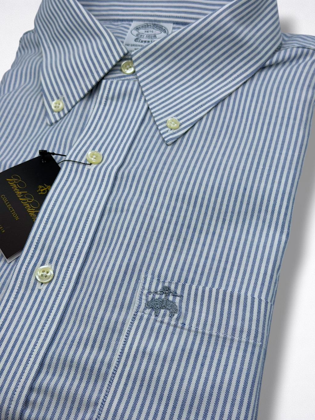 Camisa Brooks Brothers Manga Corta Classic Fit Talla L
