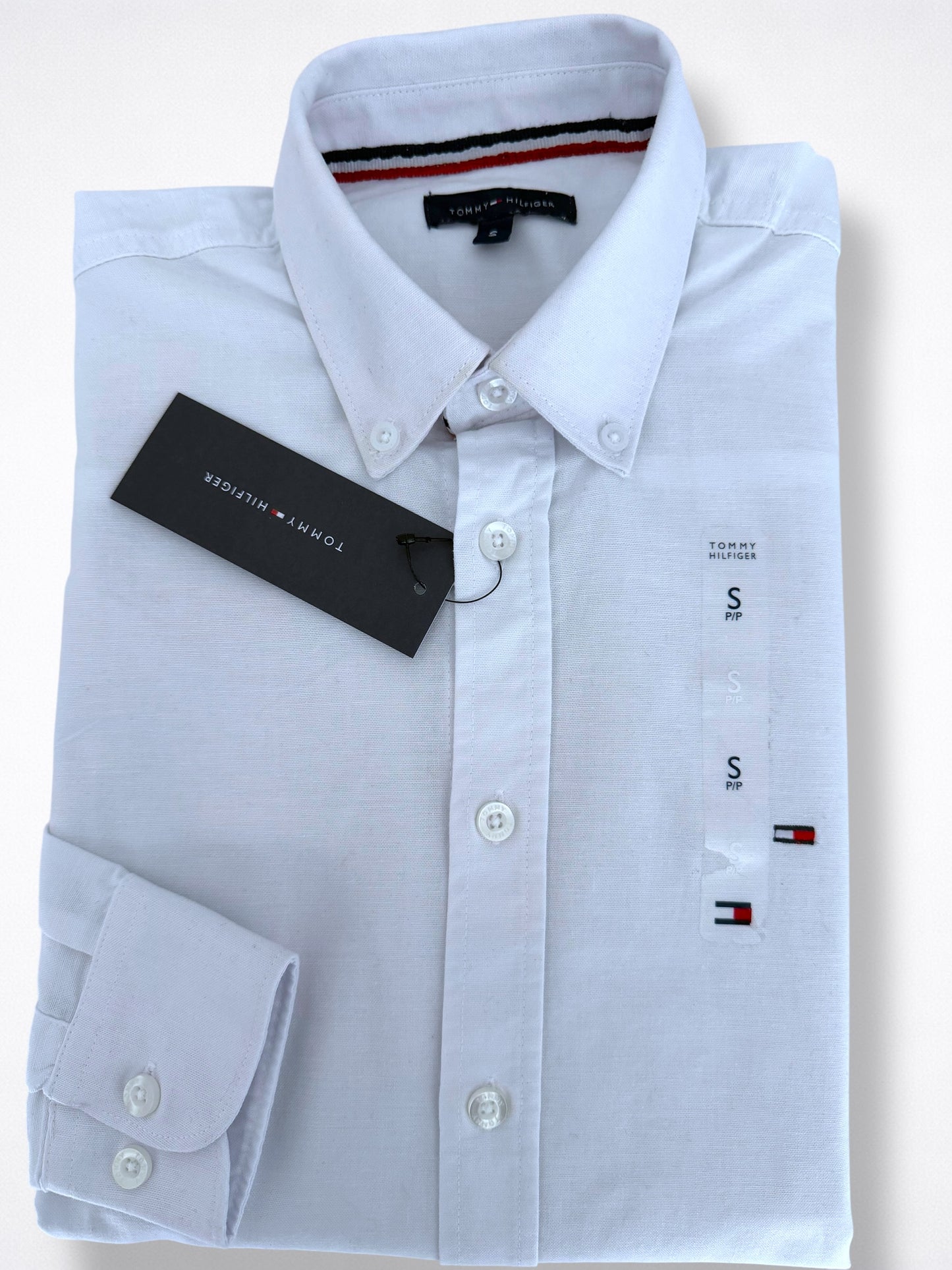 Camisa Tommy Hilfiger Custom Fit Manga Larga Talla S