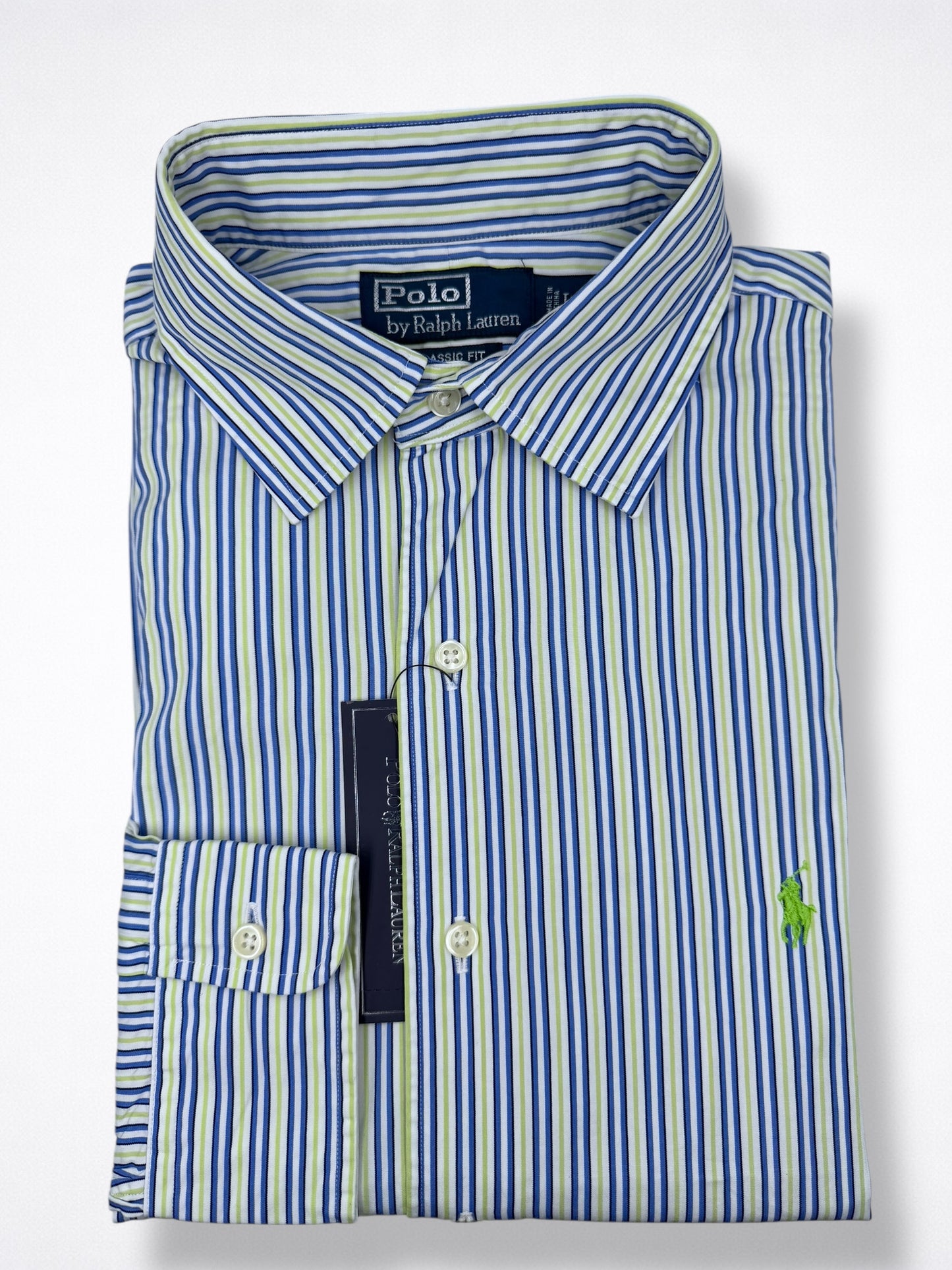 Camisa Polo Ralph Lauren Classic Fit Manga Larga Talla L