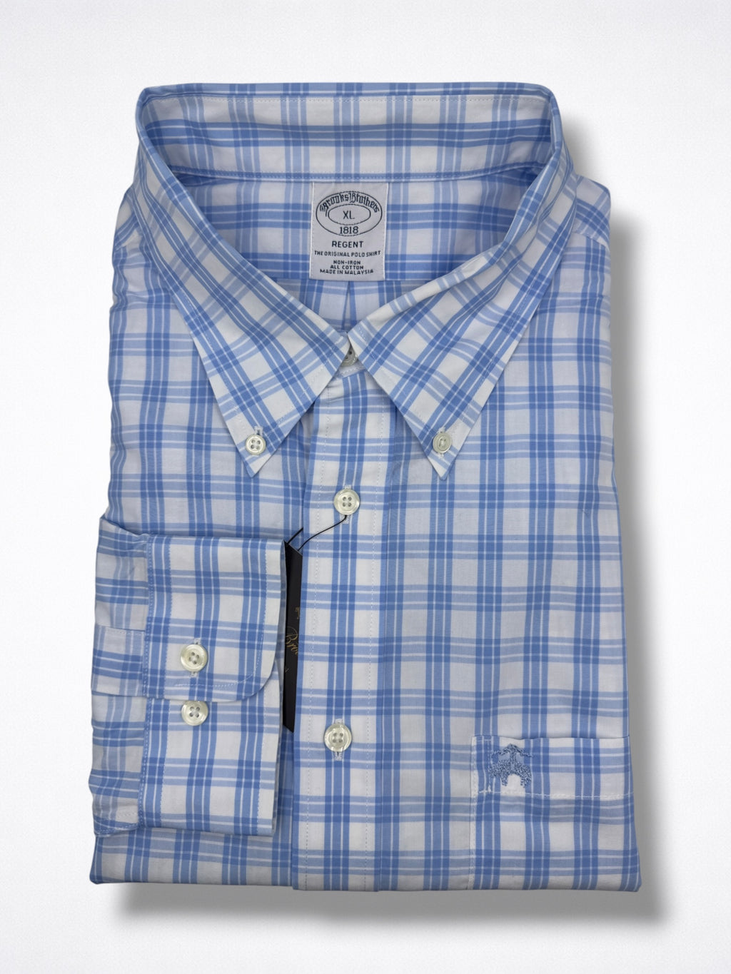 Camisa Brooks Brothers Classic Fit manga larga talla XL