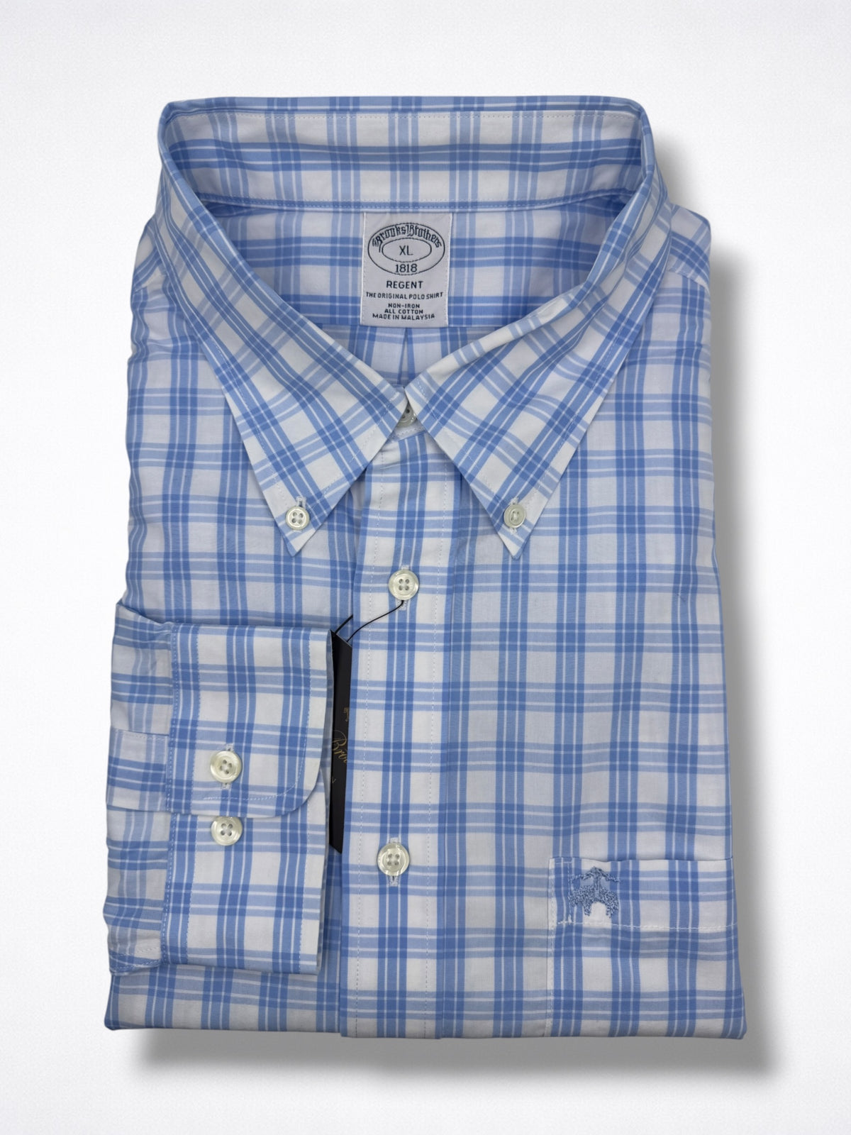Camisa Brooks Brothers Classic Fit manga larga talla XL
