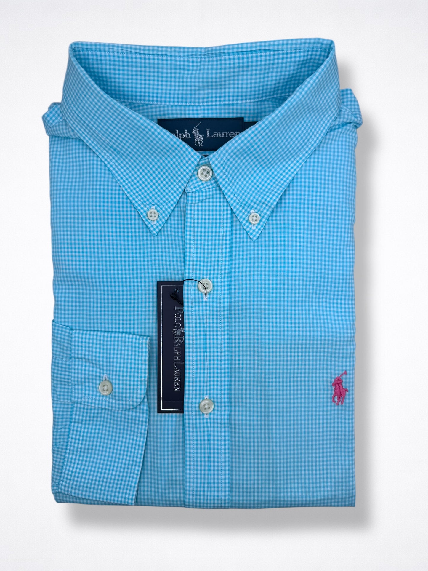 Camisa Polo Ralph Lauren Custom Fit Manga Larga Talla XL