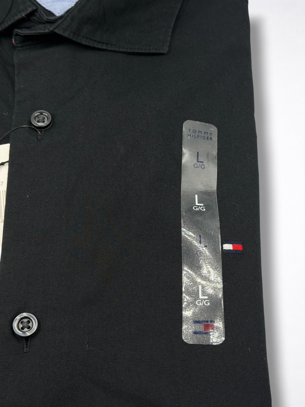 Camisa Tommy Hilfiger Slim Fit Manga Larga Talla l , sirve para Talla M