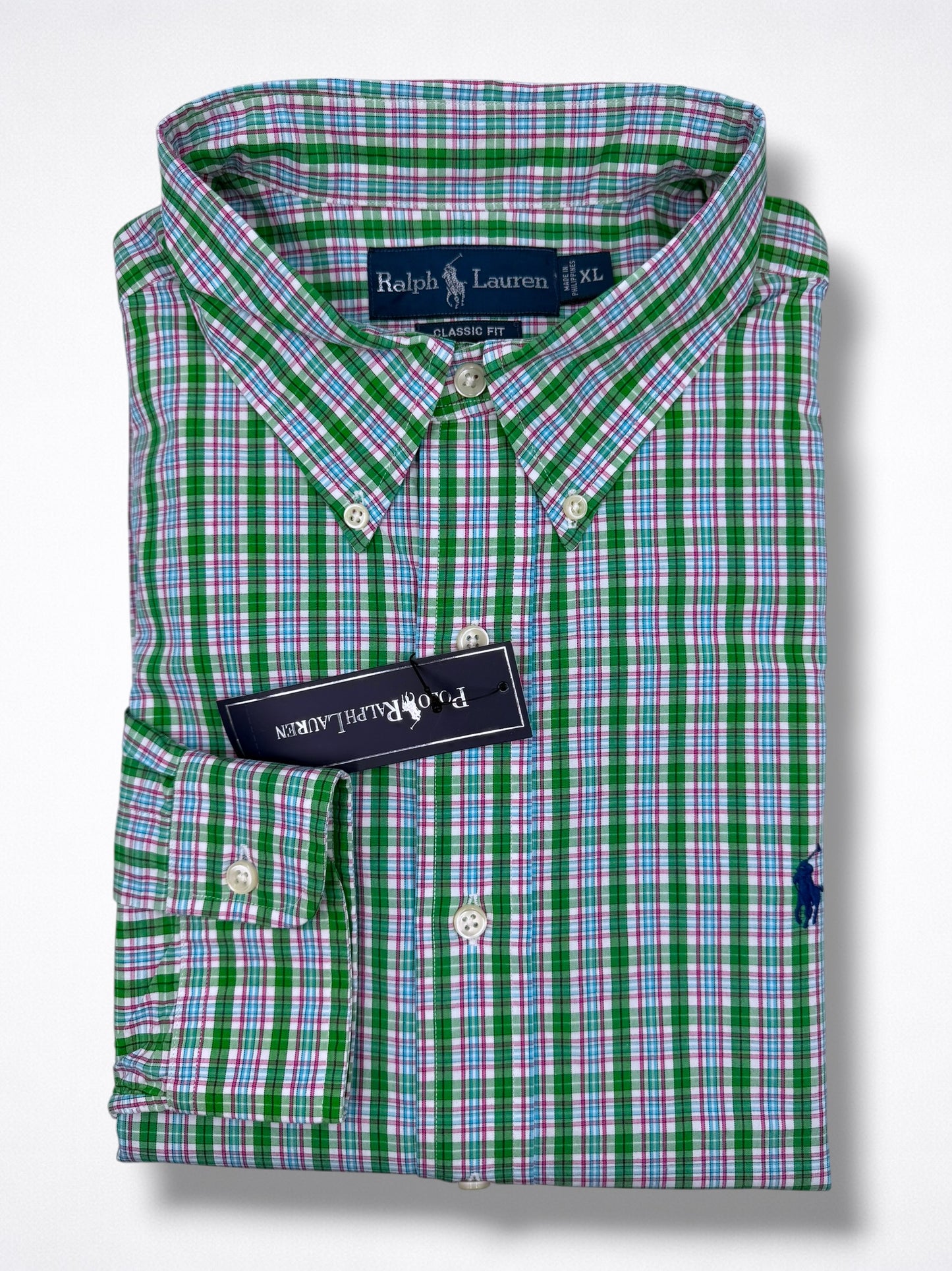 Camisa Polo Ralph Lauren Classic Fit Manga Larga Talla XL