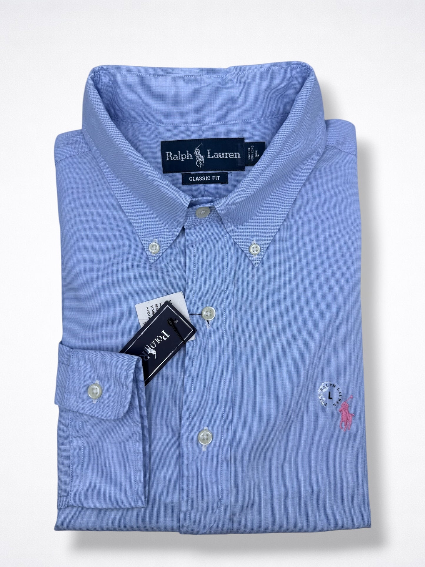 Camisa Polo Ralph Lauren Classic Fit Manga Larga Talla L