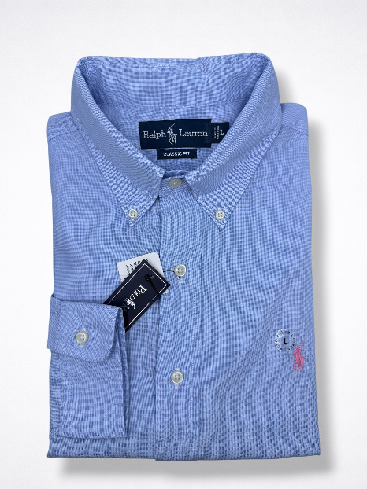 Camisa Polo Ralph Lauren Classic Fit Manga Larga Talla L