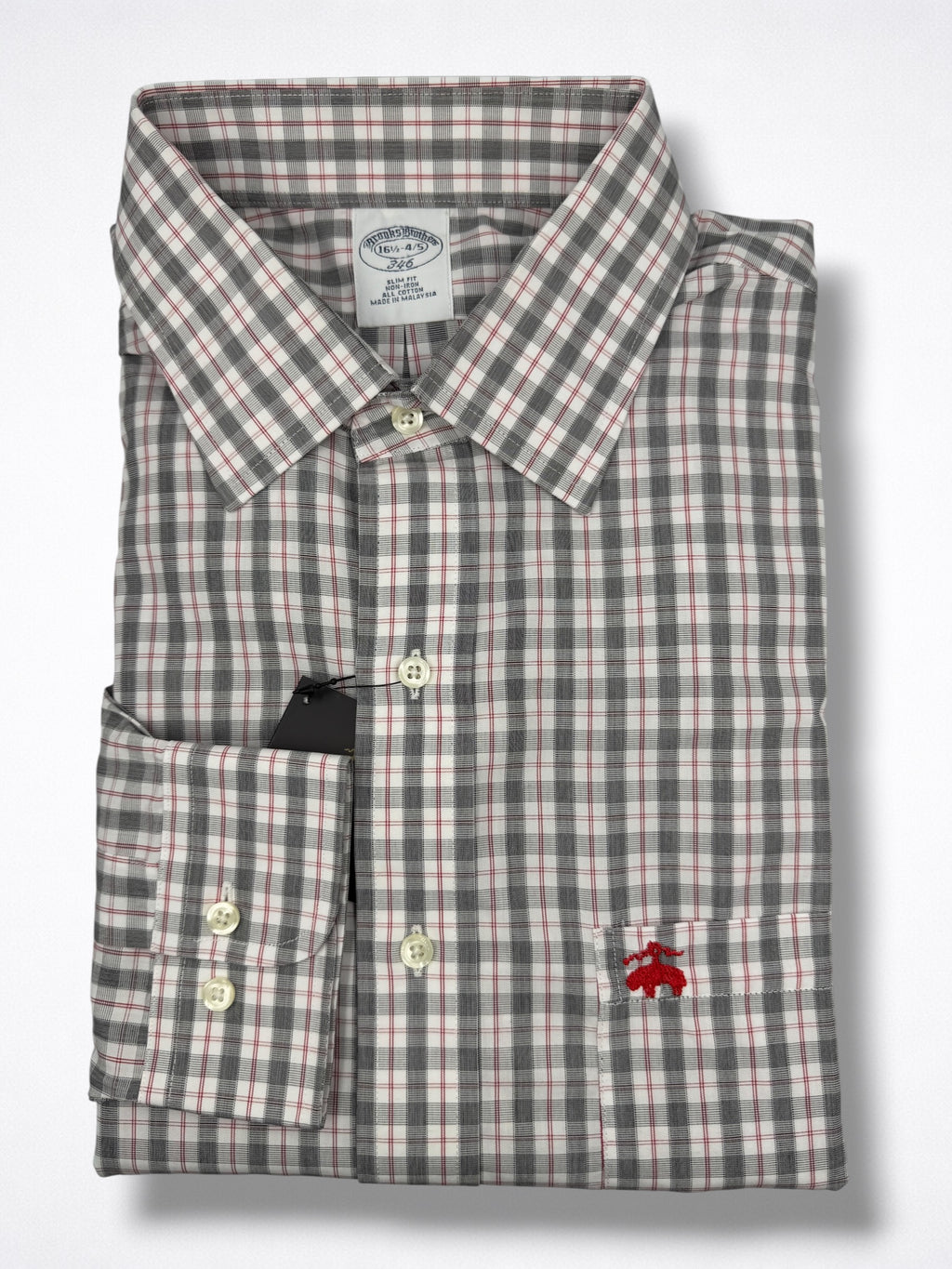 Camisa Brooks Brothers Classic Fit Manga Larga Talla L