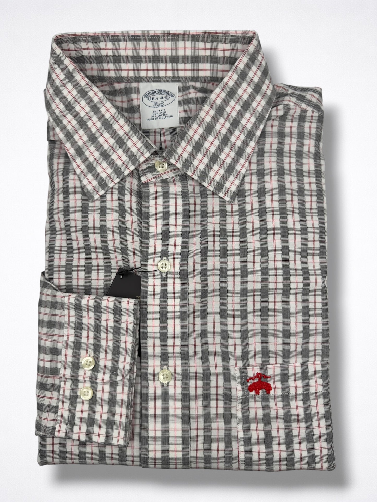 Camisa Brooks Brothers Classic Fit Manga Larga Talla L
