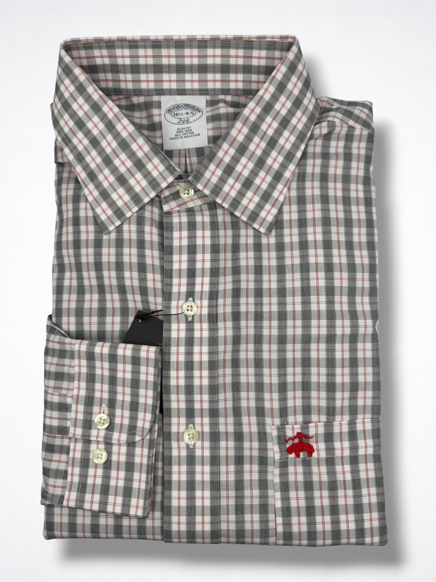 Camisa Brooks Brothers Classic Fit Manga Larga Talla L