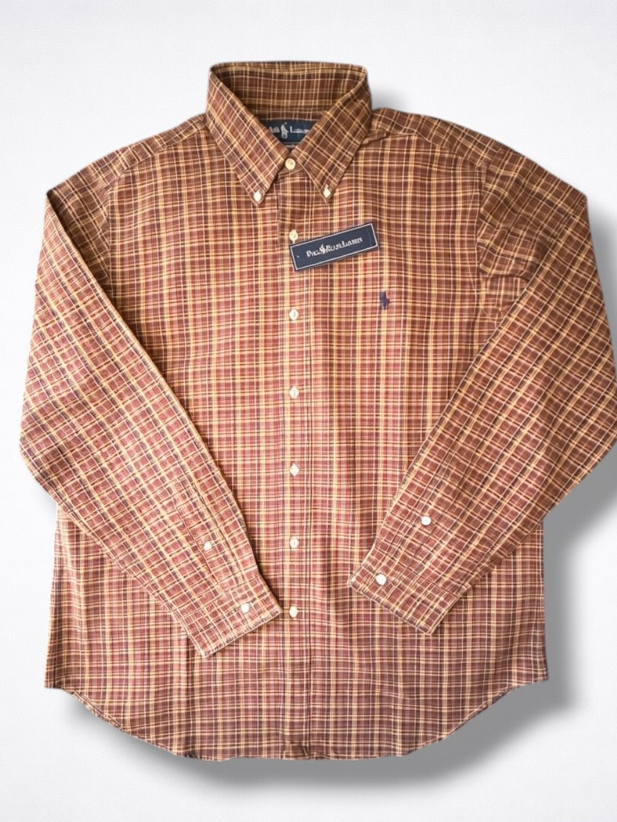 Camisa Polo Ralph Lauren Classic Fit Manga Larga Talla L