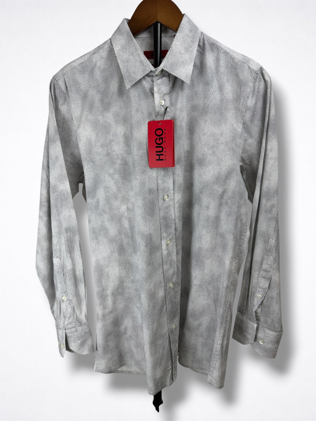 Camisa Hugo Custom Fit Manga Larga Talla S