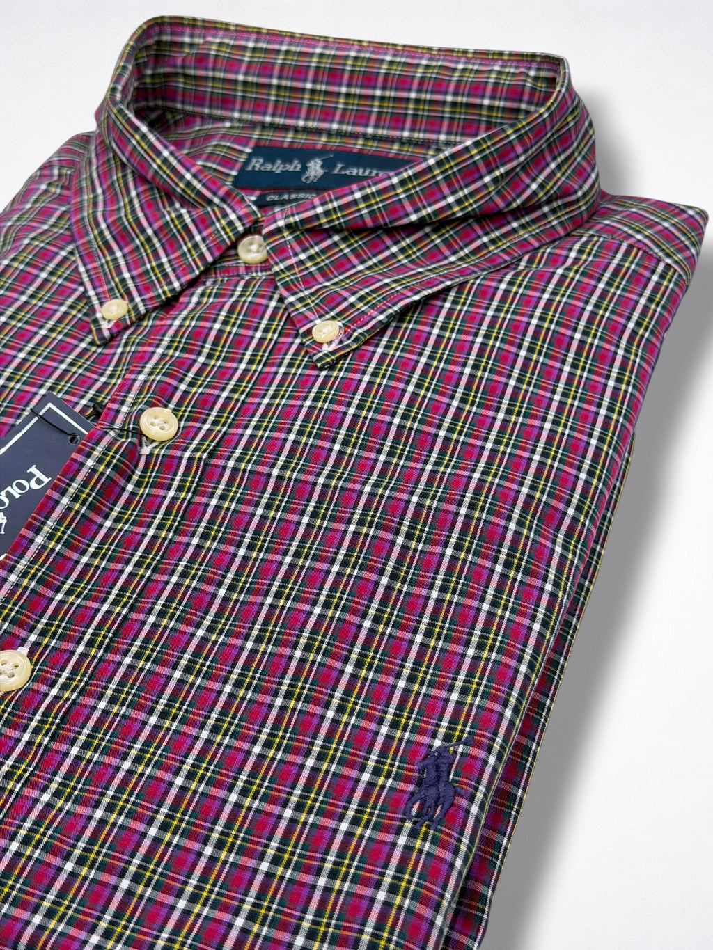 Camisa Polo Ralph Lauren Classic Fit Manga Larga Talla XL