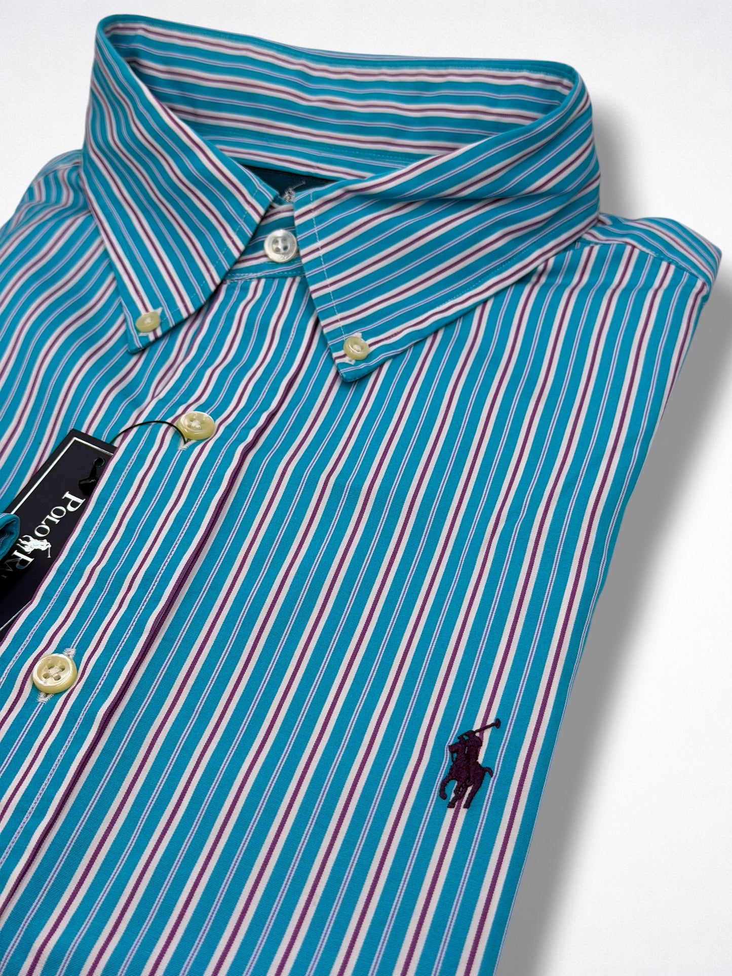 Camisa Polo Ralph Lauren Classic Fit Manga Larga Talla L