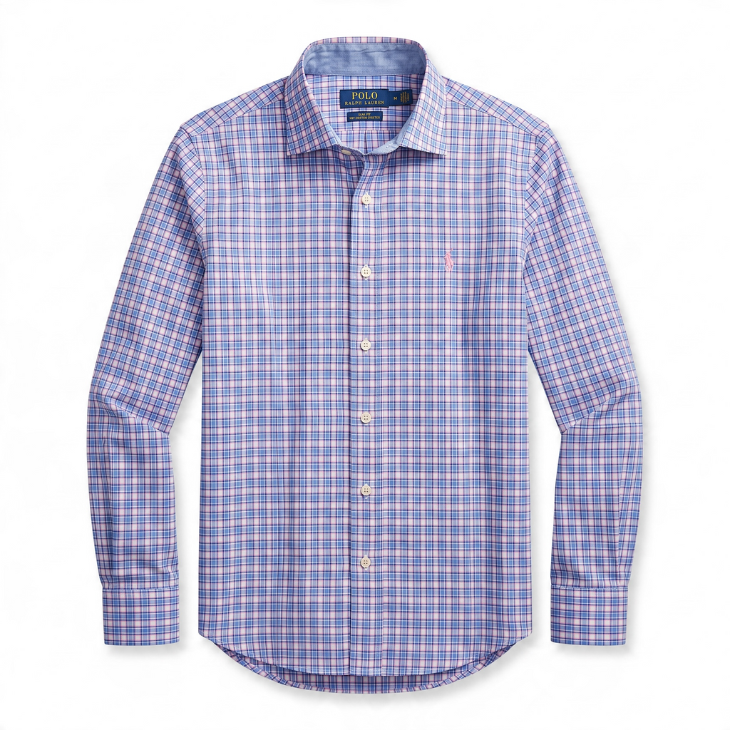 Camisa Polo Ralph Lauren manga larga talla M slim Fit, sirve para talla S
