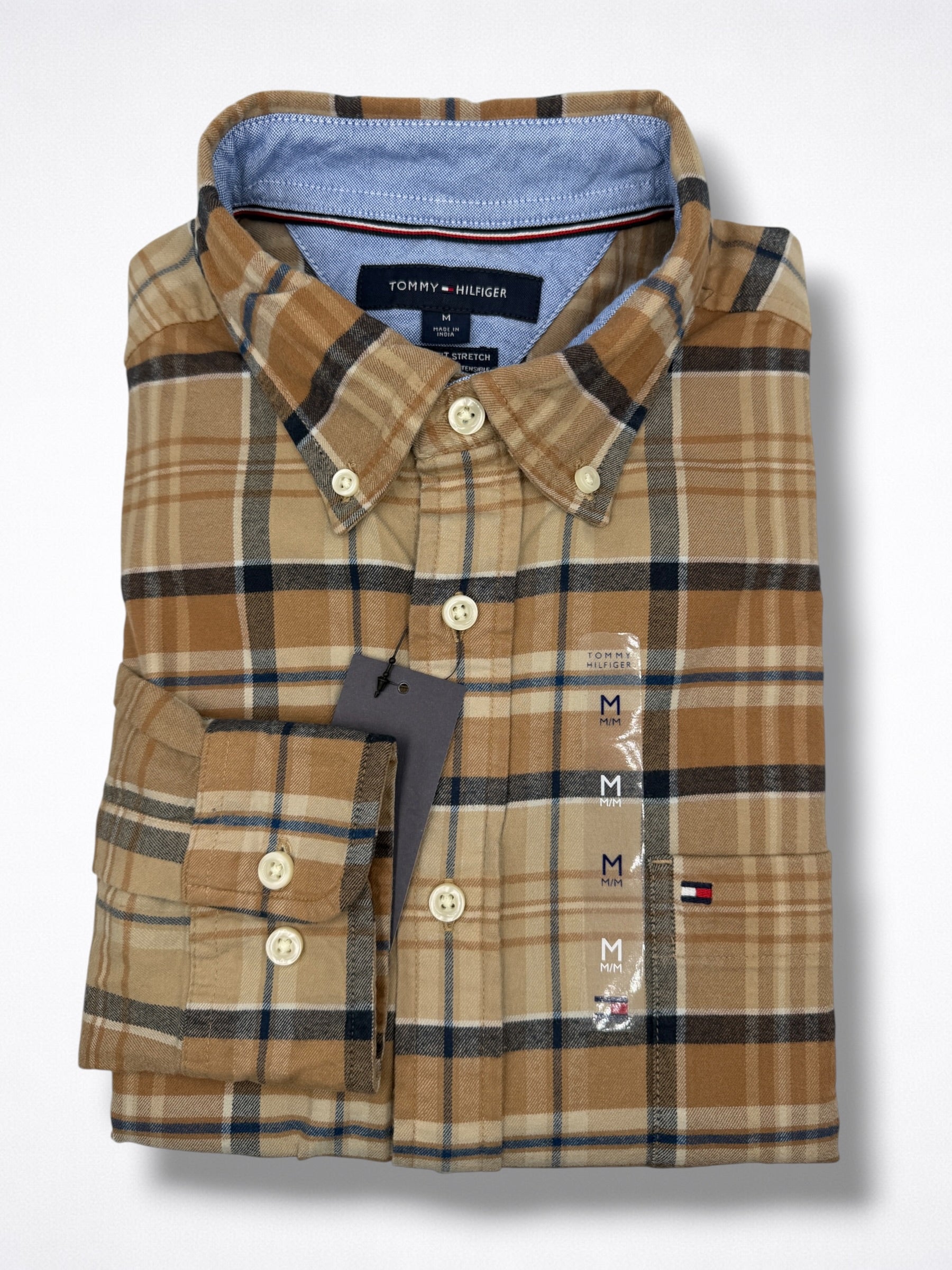 Camisa Tommy Hilfiger Classic Fit manga larga talla M