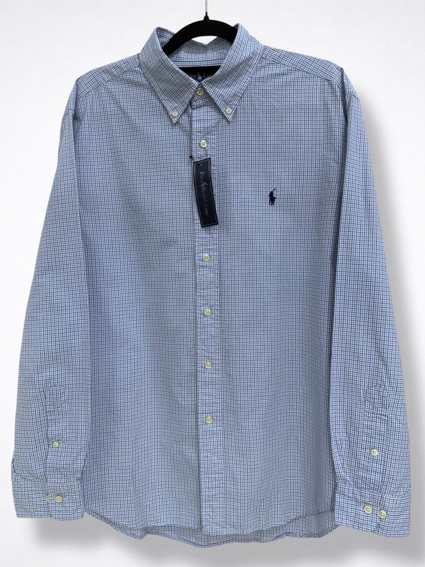 Camisa Polo Ralph Lauren Custom Fit Manga Larga Talla L