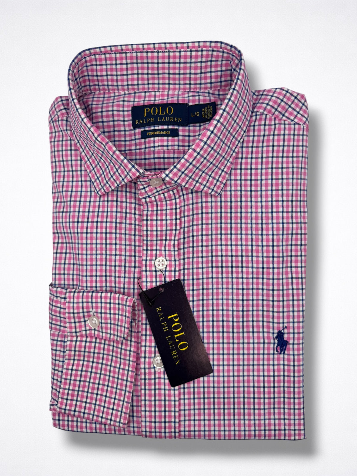 Camisa Polo Ralph Lauren Classic Fit Manga Larga Talla L