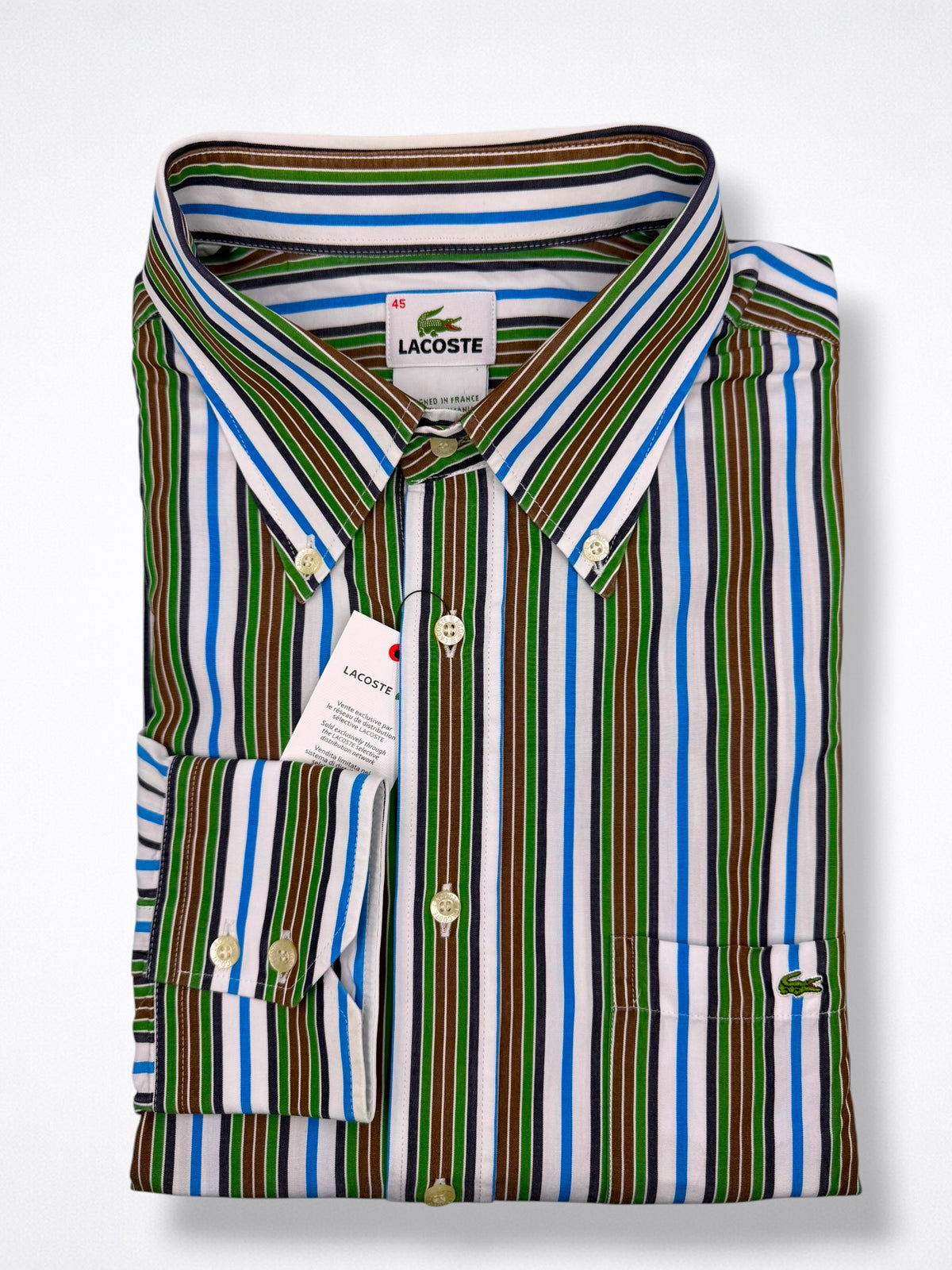 Camisa Lacoste Classic Fit Manga Larga Talla XL