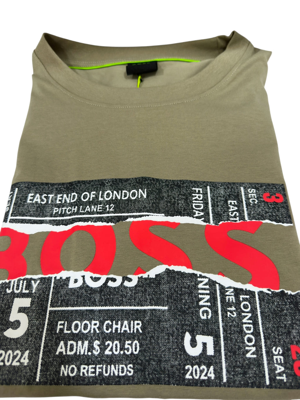 Playera Boss Regular Fit Cuello Redondo Talla L