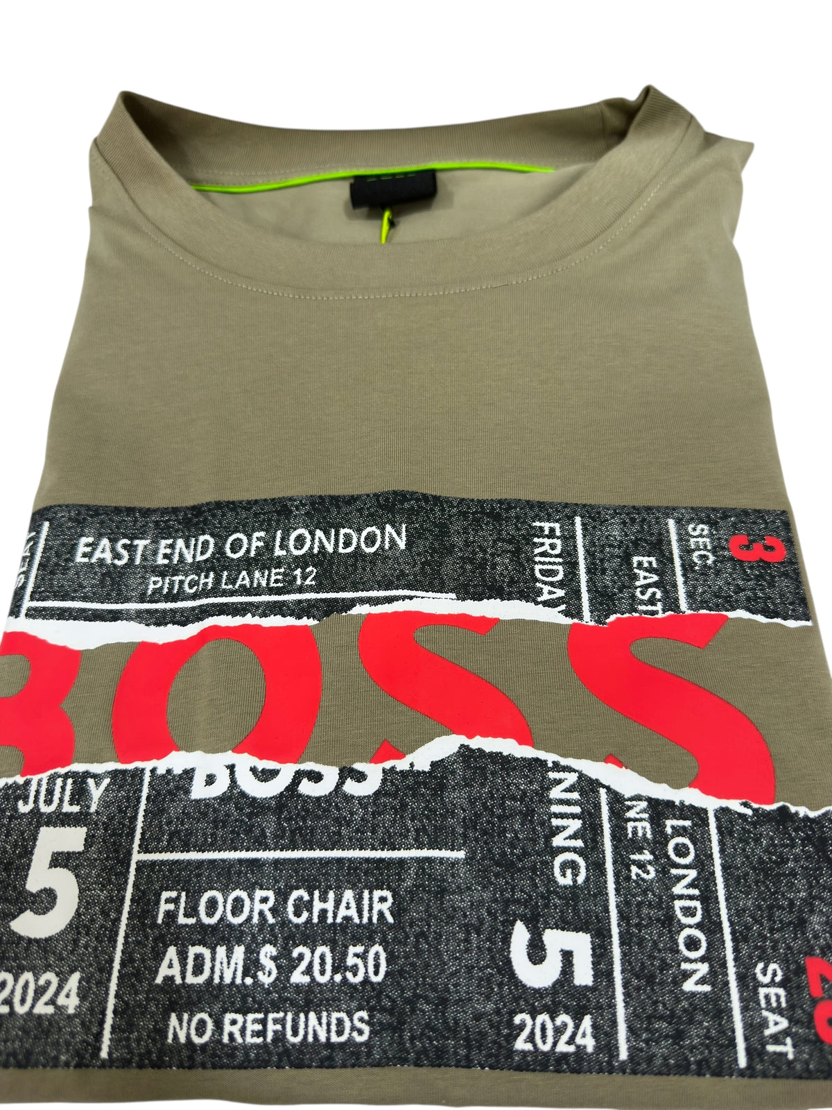 Playera Boss Regular Fit Cuello Redondo Talla L
