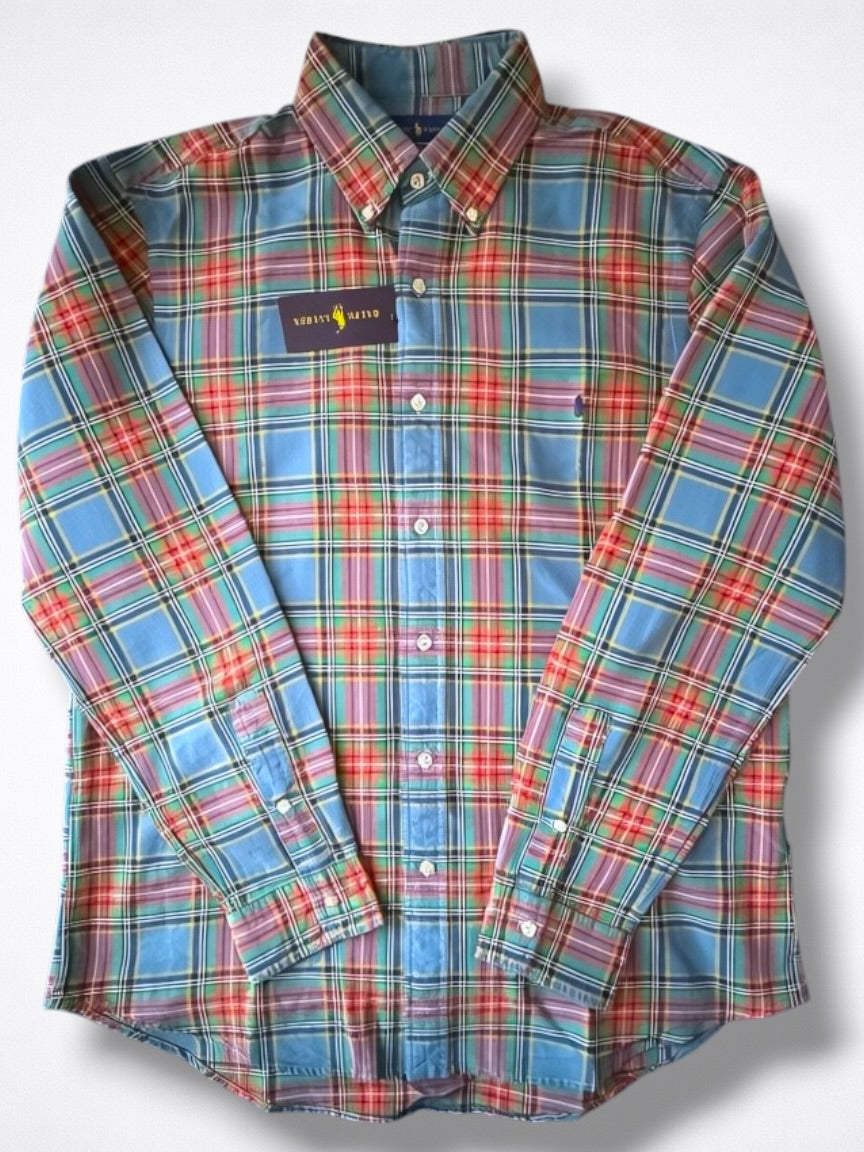 Camisa Polo Ralph Lauren Classic Fit Manga Larga Talla L