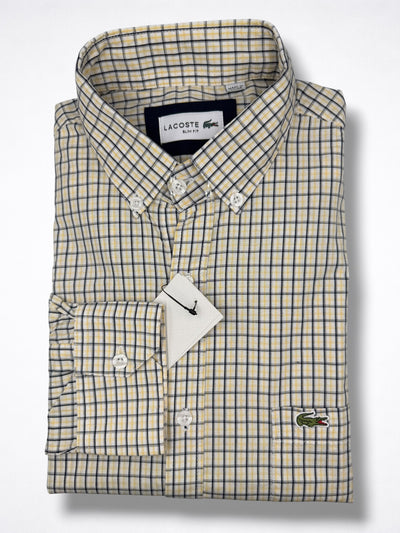 Camisa Lacoste Slim Fit Manga Larga Talla L